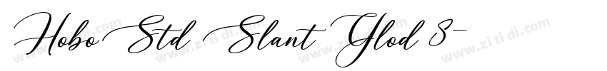 HoboStd Slant Glod 8字体转换
